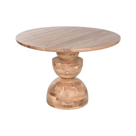 Table de Salle à Manger Home ESPRIT Marron Naturel Acacia 115 x 115 x