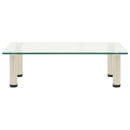 322763  TV Stand Transparent 60x35x17 cm Tempered Glass 2