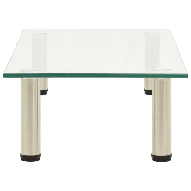 322763  TV Stand Transparent 60x35x17 cm Tempered Glass