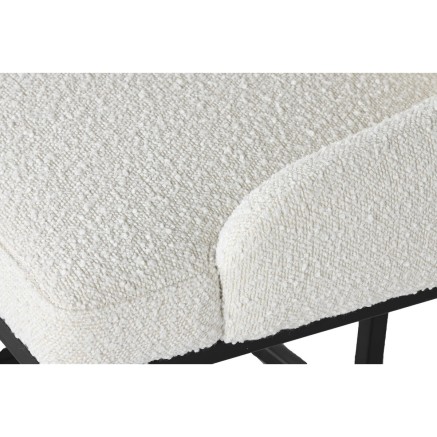 Chaise de Salle à Manger Home ESPRIT Blanc Noir 54 x 61 x 82,5 cm 2