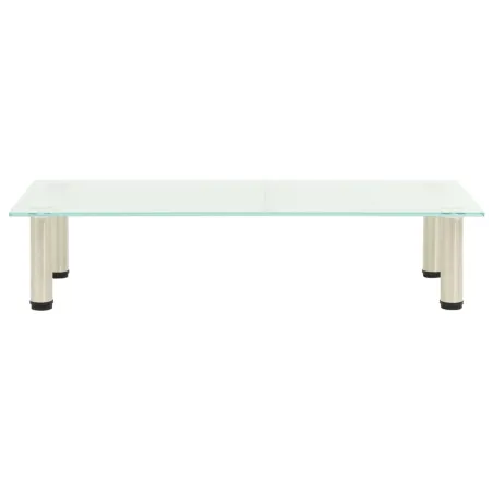 Meuble TV Givré 80x35x17 cm Verre trempé