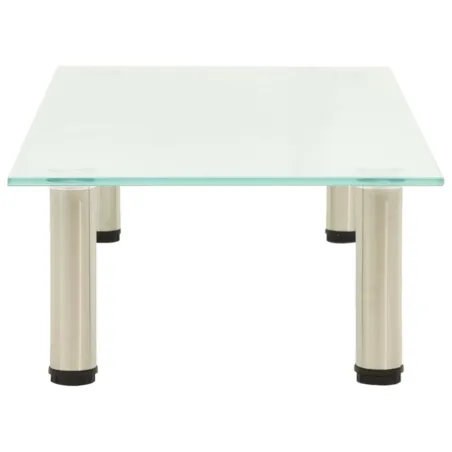 Meuble TV Givré 80x35x17 cm Verre trempé