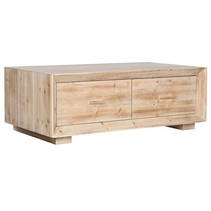 Table Basse Home ESPRIT Naturel Bois d'épicéa Bois MDF 130 x 70 x 46