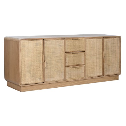 Credenza Home ESPRIT Naturale Rattan Rovere Legno MDF 182 x 45 x 71 cm