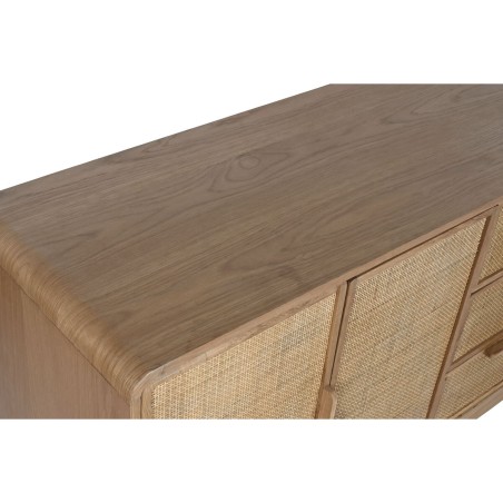 Aparador Home ESPRIT Natural Ratán Roble Madera MDF 182 x 45 x 71 cm