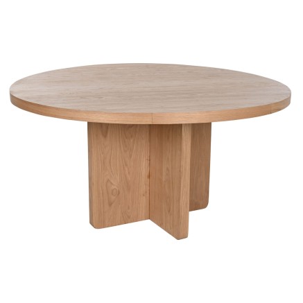 Tavolo da Pranzo Home ESPRIT Naturale legno di rovere 152 x 152 x 78 c
