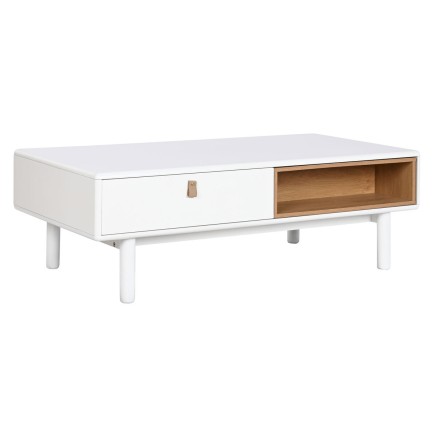 Table Basse Home ESPRIT Blanc Naturel Polyuréthane Bois MDF 120 x 60