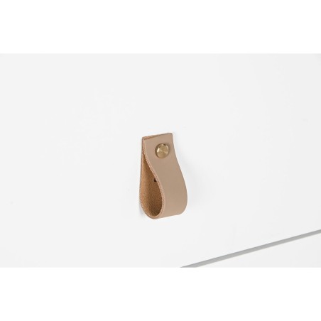 Schubladenschrank Home ESPRIT Weiß natürlich Polypropylen Holz MDF 8