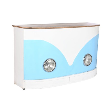 Barmöbel Home ESPRIT Weiß Braun türkis 157 x 52 x 90 cm