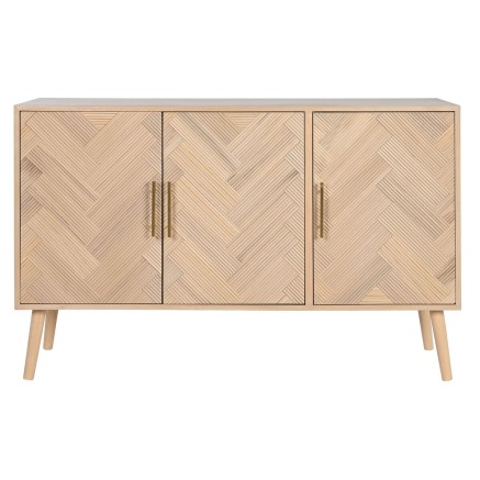 Aparador Home ESPRIT Natural Madera de Paulonia Madera MDF 120 x 34 x 2