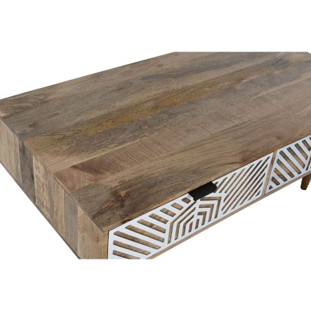 Tavolino da Caffè Home ESPRIT Bianco Legno di mango 115 x 60 x 40 cm