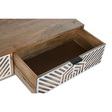 Hoofdtafel Home ESPRIT Wit Mangohout 115 x 60 x 40 cm