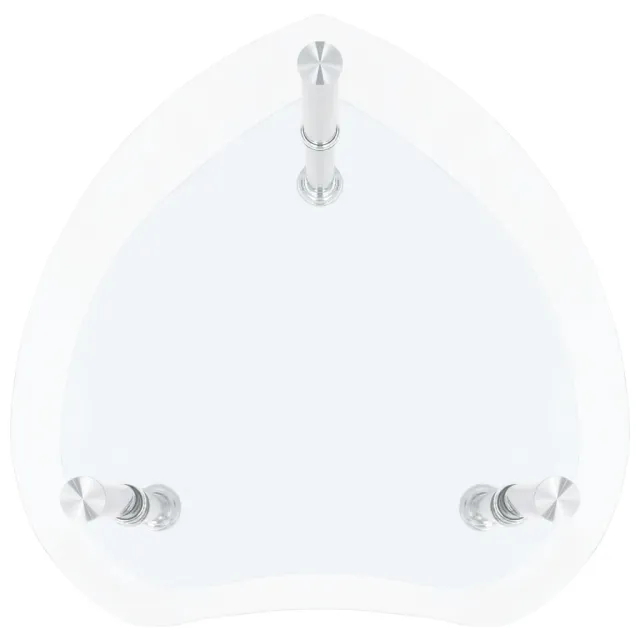 Table d'appoint 2 niveaux Transparent 38x38x50 cm Verre trempé