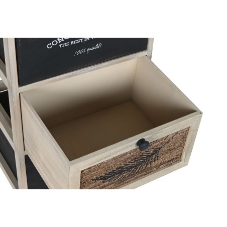 Ladenkast Home ESPRIT Zwart Natuurlijk Hout 40 x 30 x 73,5 cm