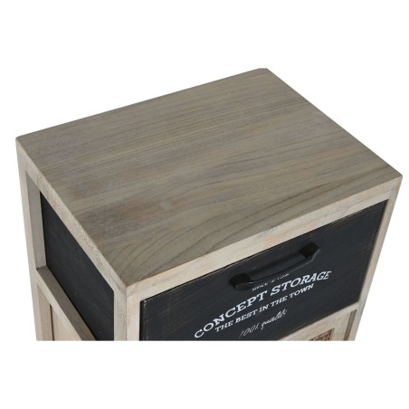 Ladenkast Home ESPRIT Zwart Natuurlijk Hout 40 x 30 x 73,5 cm