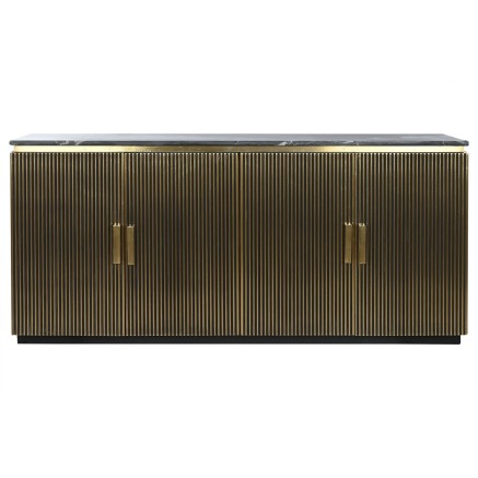 Aparador Home ESPRIT Latón Mármol 180 x 40 x 85 cm 2