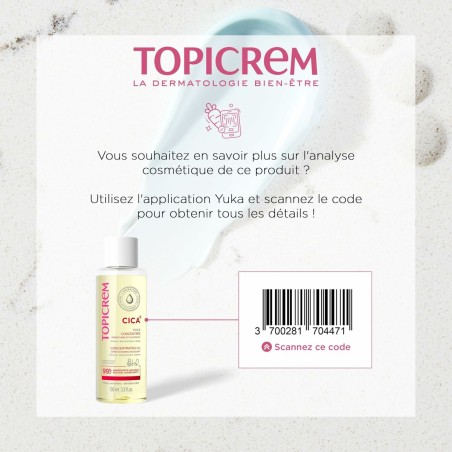 Mousse nettoyante Topicrem Cica 100 ml