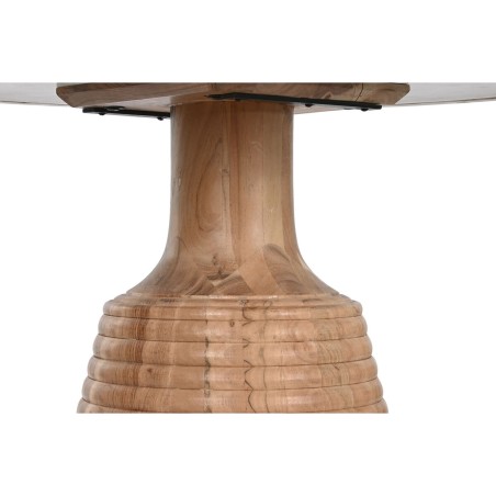 Mesa de Comedor Home ESPRIT Blanco Natural Mármol Madera de acacia 11
