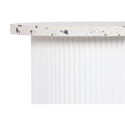 Tavolo aggiuntivo Home ESPRIT Bianco Legno MDF Terrazzo 40 x 40 x 37,5 2