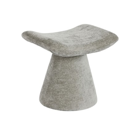 Reposapiés Home ESPRIT Gris Poliéster Madera MDF Moderno 52 x 40 x 4