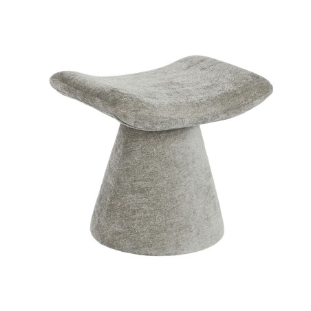 Poggiapiedi Home ESPRIT Grigio Poliestere Legno MDF Moderno 52 x 40 x