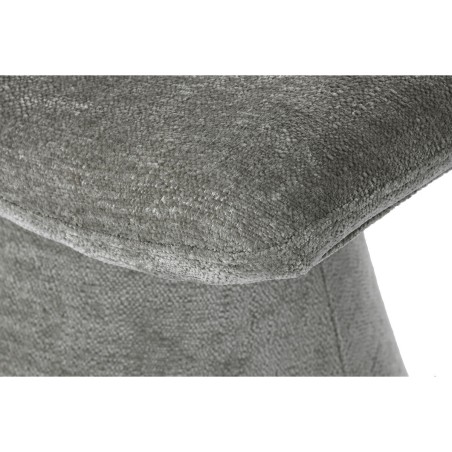 Poggiapiedi Home ESPRIT Grigio Poliestere Legno MDF Moderno 52 x 40 x