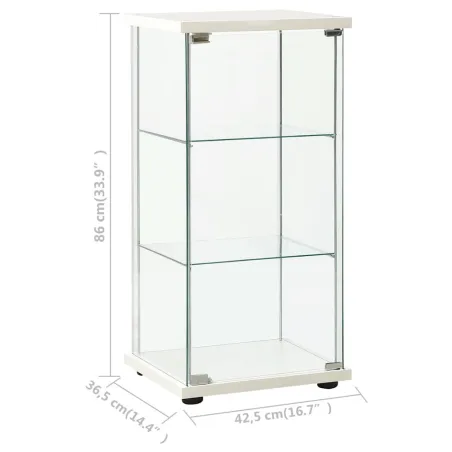 Armoire de rangement Verre trempé Blanc