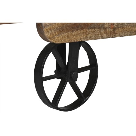Table Basse Home ESPRIT Noir Naturel Métal Bois de manguier 130 x 80