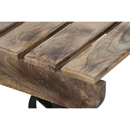 Table Basse Home ESPRIT Noir Naturel Métal Bois de manguier 130 x 80