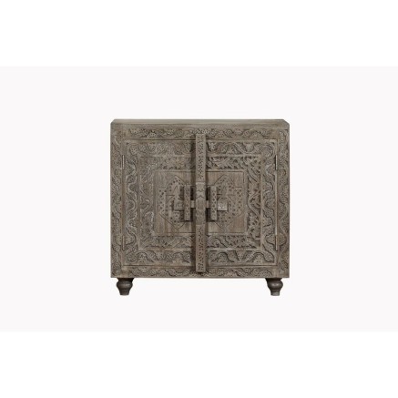 Credenza Home ESPRIT Grigio Marrone Chiaro Legno 91,5 x 40 x 90 cm