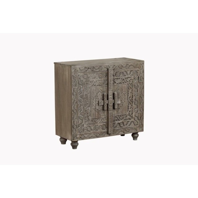 Credenza Home ESPRIT Grigio Marrone Chiaro Legno 91,5 x 40 x 90 cm