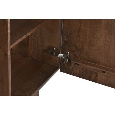 Buffet Home ESPRIT Blanc Marron Marbre Bois de manguier 162,5 x 47 x 7