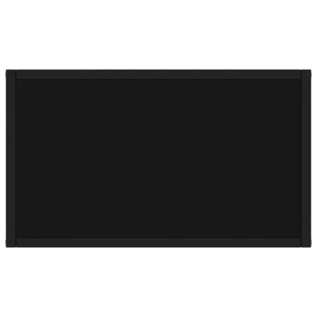 Table console Noir 60x35x75 cm Verre trempé