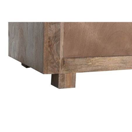 Buffet Home ESPRIT Blanc Marron Marbre Bois de manguier 162,5 x 47 x 7