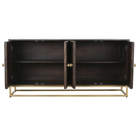 Credenza Home ESPRIT Dorato Marrone scuro Metallo Legno di mango 157,5