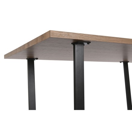 Dining Table Home ESPRIT Brown Black Iron MDF Wood 160 x 90 x 75 cm 2