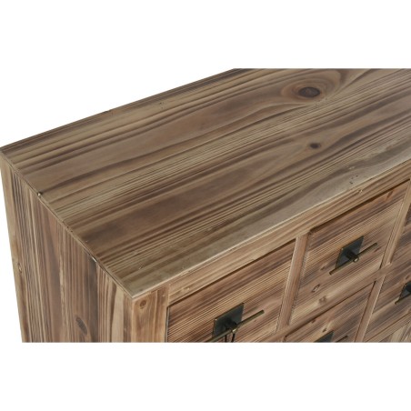 Caisson à Tiroirs Home ESPRIT Noir Naturel Sapin Bois MDF Oriental 63