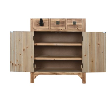 Chest of drawers Home ESPRIT Black Natural Fir MDF Wood Oriental 63 x