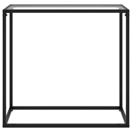 Table console Transparent 80x35x75 cm Verre trempé 2