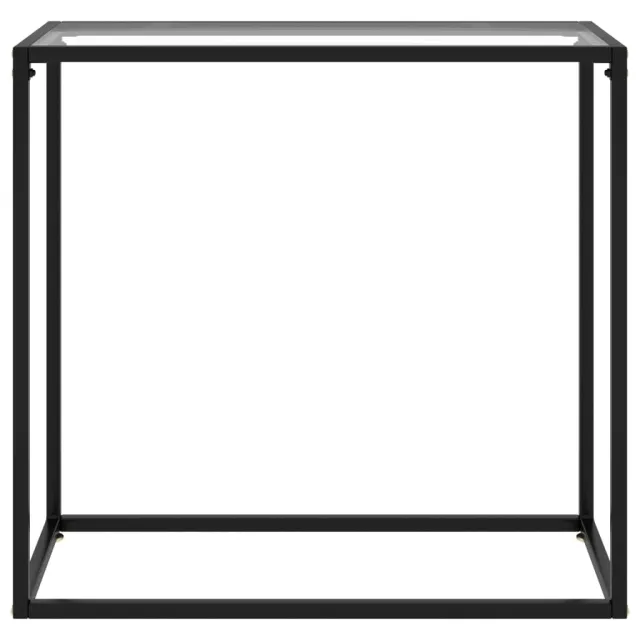 Table console Transparent 80x35x75 cm Verre trempé