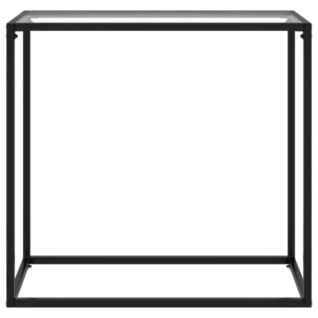 Table console Transparent 80x35x75 cm Verre trempé
