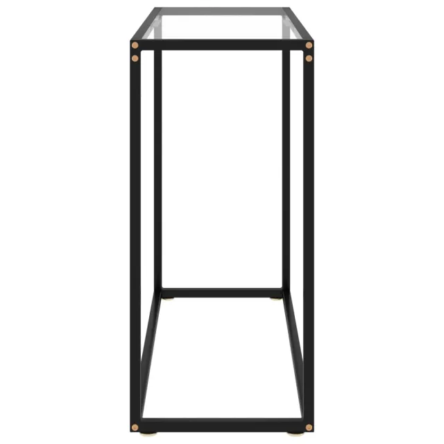 Table console Transparent 80x35x75 cm Verre trempé
