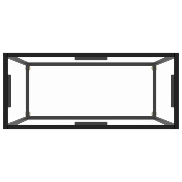 Table console Transparent 80x35x75 cm Verre trempé