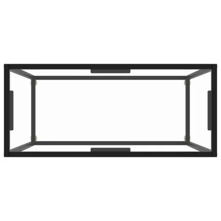 Table console Transparent 80x35x75 cm Verre trempé