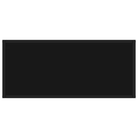 Table console Noir 80x35x75 cm Verre trempé