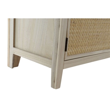 Kapstok met spiegel Home ESPRIT Natuurlijk Rotan Paulownia hout Spiege