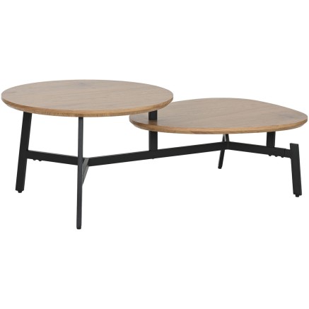 Table Basse Home ESPRIT Noir Naturel 115 x 60 x 40,5 cm 2