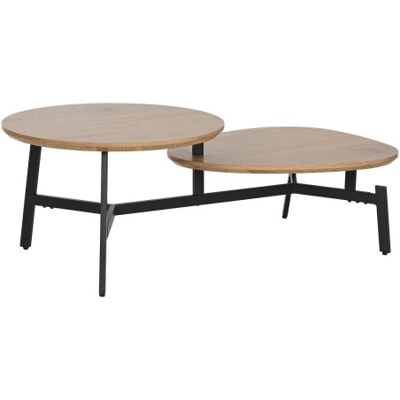 Centre Table Home ESPRIT Black Natural 115 x 60 x 40,5 cm