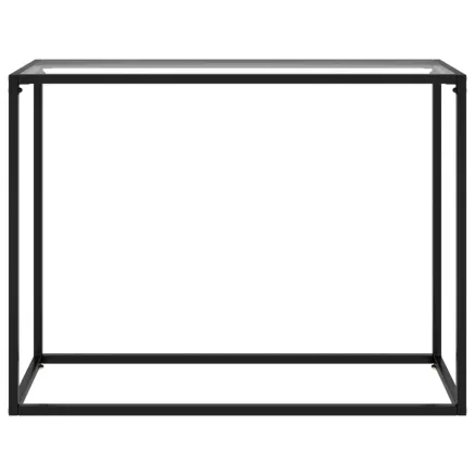 Table console Transparent 100x35x75 cm Verre trempé 2