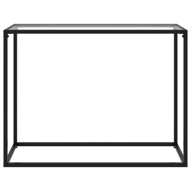 Table console Transparent 100x35x75 cm Verre trempé